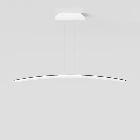 Elegant Streamlined Chandelier 3D model for Modern Spaces