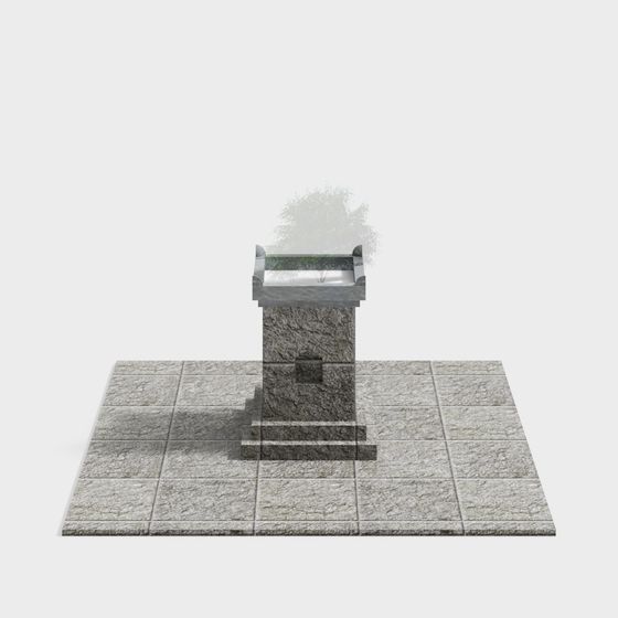 Charming Stone Tower 3D model for Creative Projects