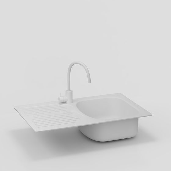 Minimalist Kitchen Sink 3D model
