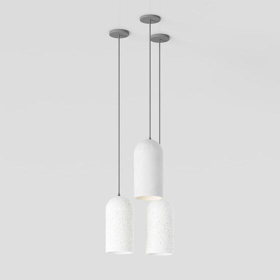 Elegant Low-Poly Pendant Light 3D model