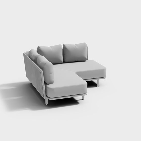 Stylish Urban Comfort 3D model Sofa for Modern Homes