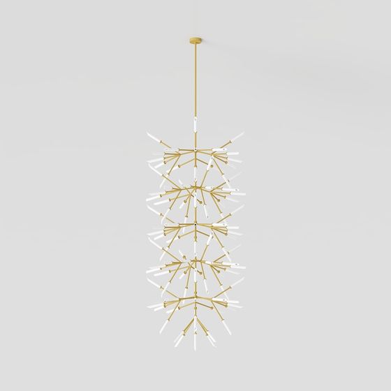 Snowflake Chandelier 3D model for Creative Spaces