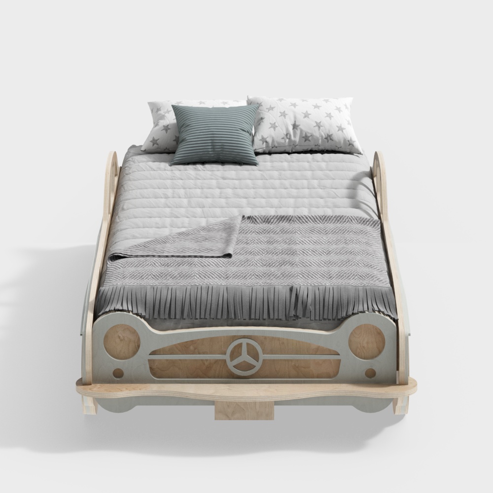Retro Car Bed 3D model for Modern Home Design