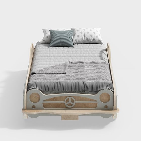 Retro Car Bed 3D model for Modern Home Design