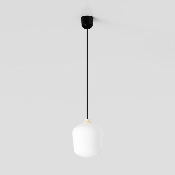 Chic Low-Poly Pendant Light 3D model for Contemporary Spaces