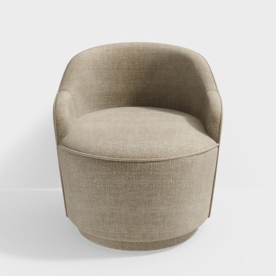 Cozy Curve 3D model Chair for Modern Interiors