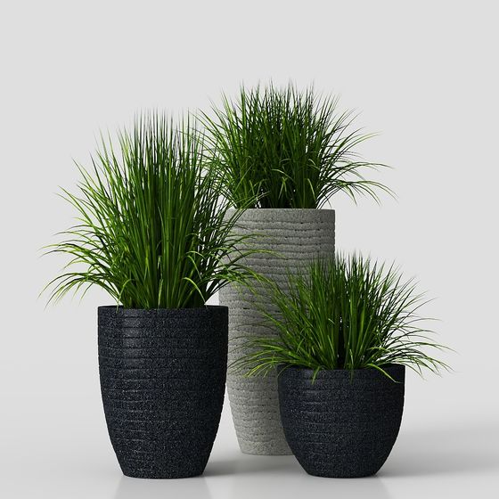 Stylish Low-Polygon Planter 3D Model