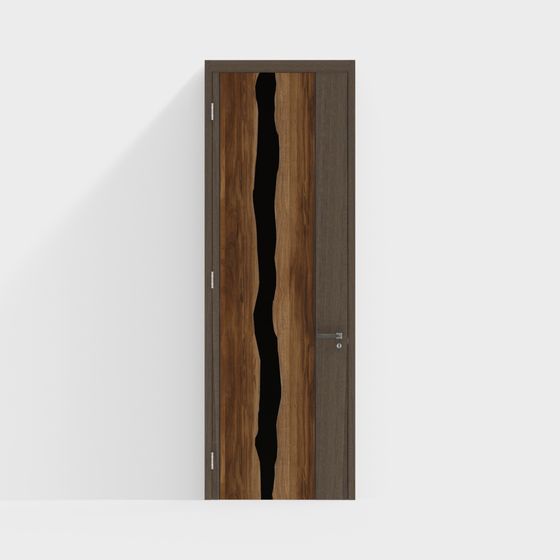 Unique Low-Poly High-Detail Door 3D model