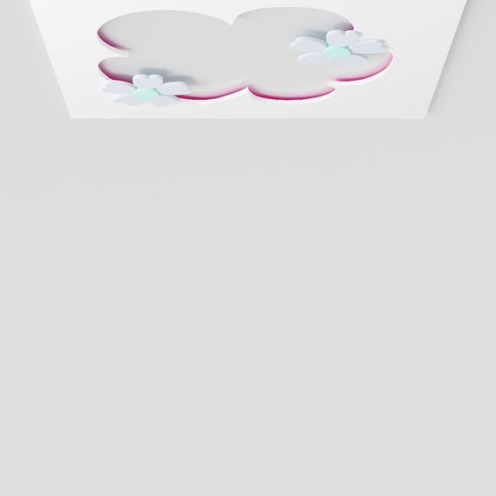 Cloud and Flower 3D model