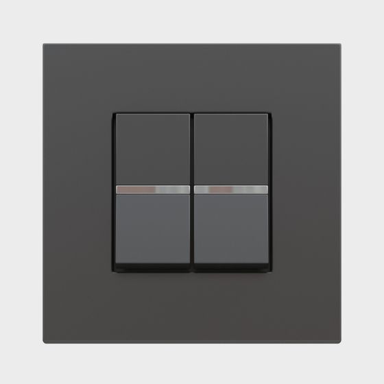 Sleek Minimalist Light Switch Panel 3D model