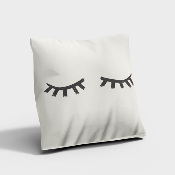 Stylish Pillowcase 3D model for Tranquil Environments