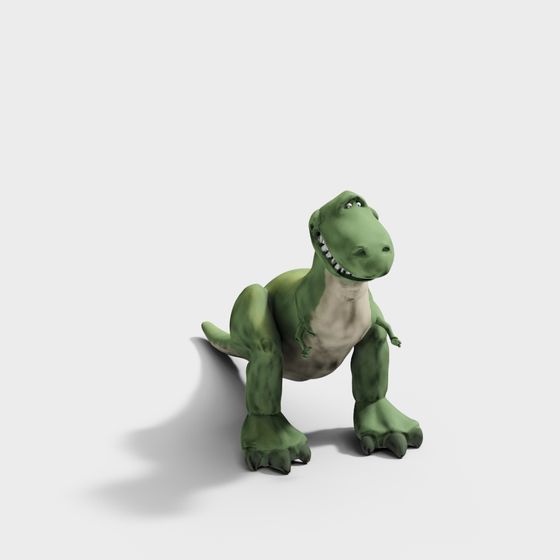 Low-Poly T-Rex Dinosaur 3D Model