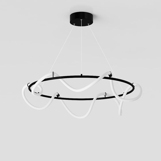 Streamlined Pendant Light 3D model