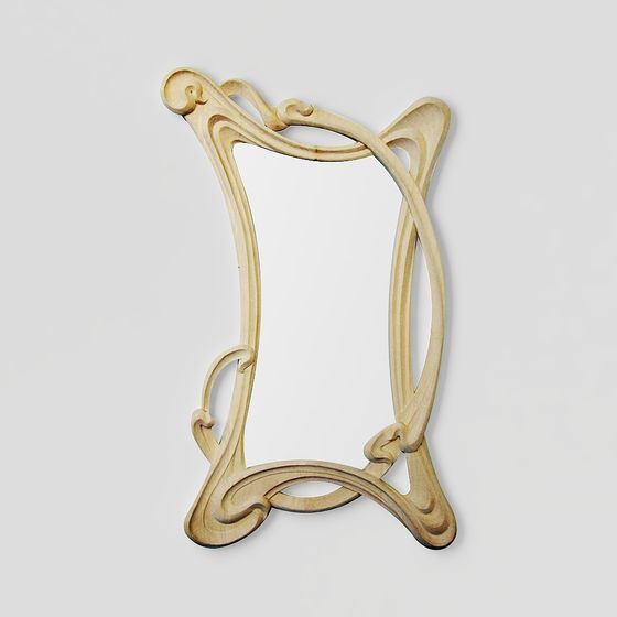 Art Nouveau Mirror Frame 3D model