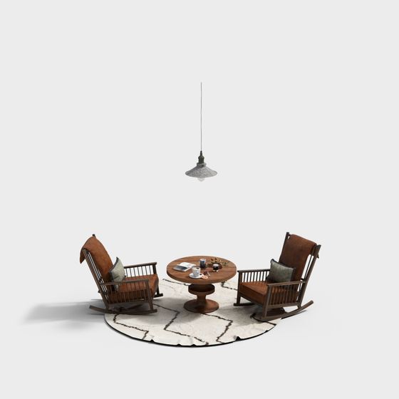 Cozy Living Room Set 3D model