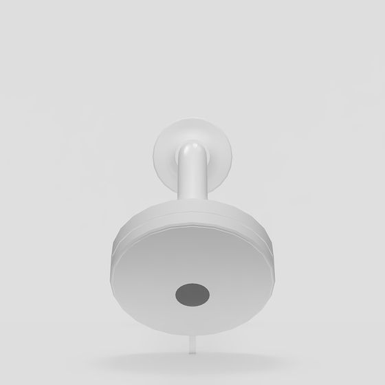 Chic Smoke Detector 3D model for Modern Spaces