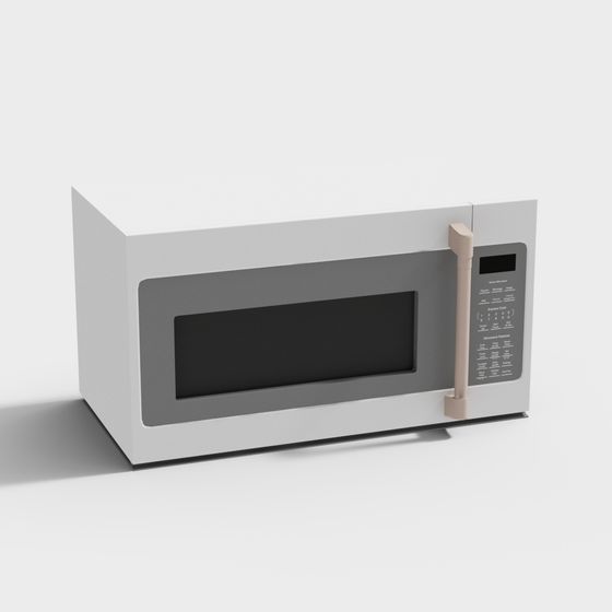 Modern Low-Poly Microwave 3D model