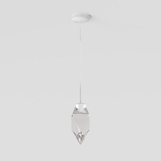 Elegant Crystal Chandelier 3D model for Interiors
