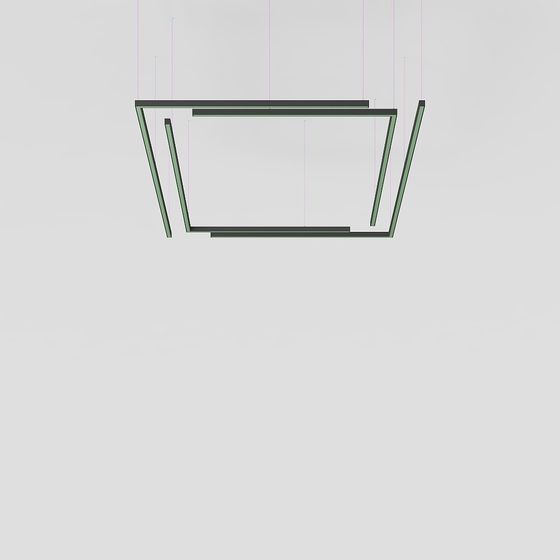 Suspended Frame 3D model - Unique Low Poly Design