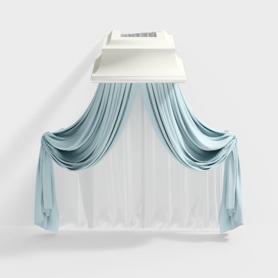 Ethereal Curtain 3D model for Elegant Spaces