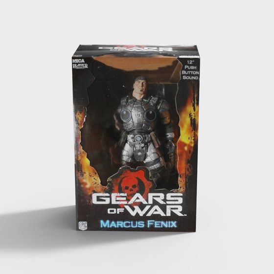 Marcus Fenix Low Poly 3D model