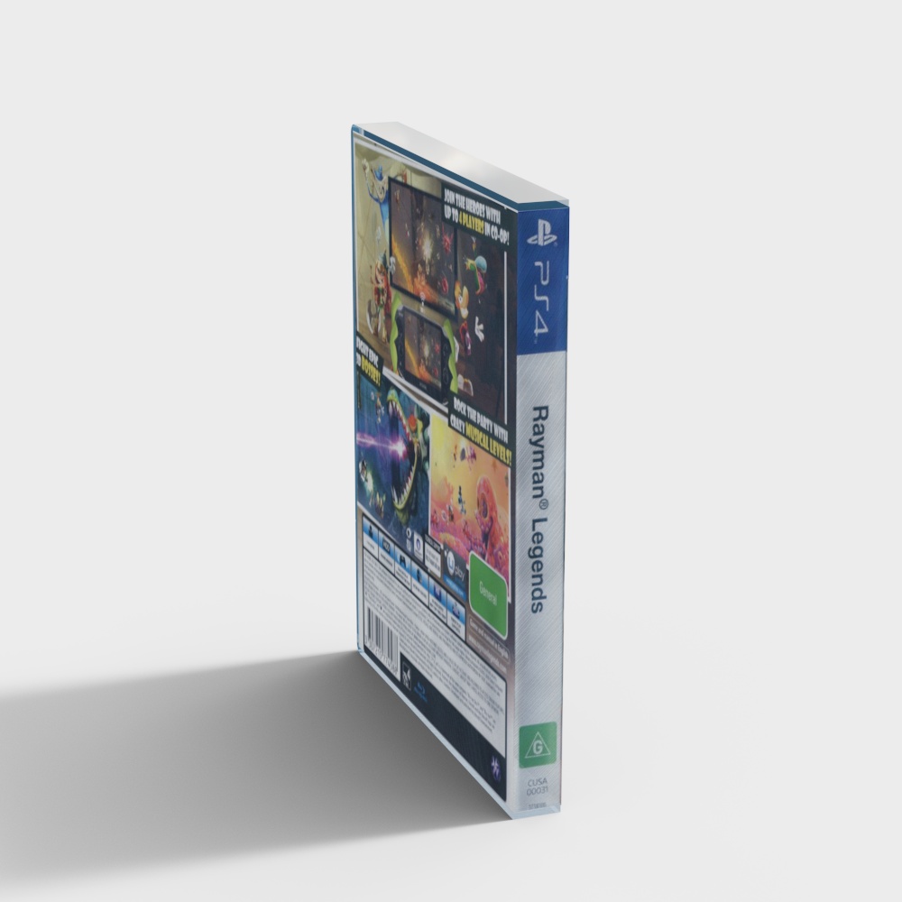 Rayman Legends PS4 Game Box 3D model