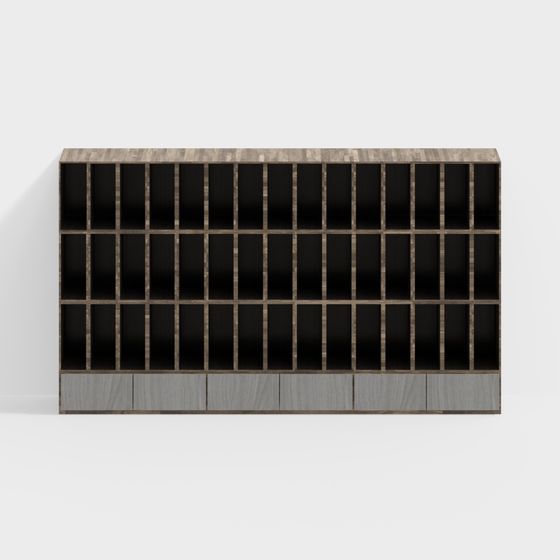 Urban Bookshelf 3D Model for Modern Design