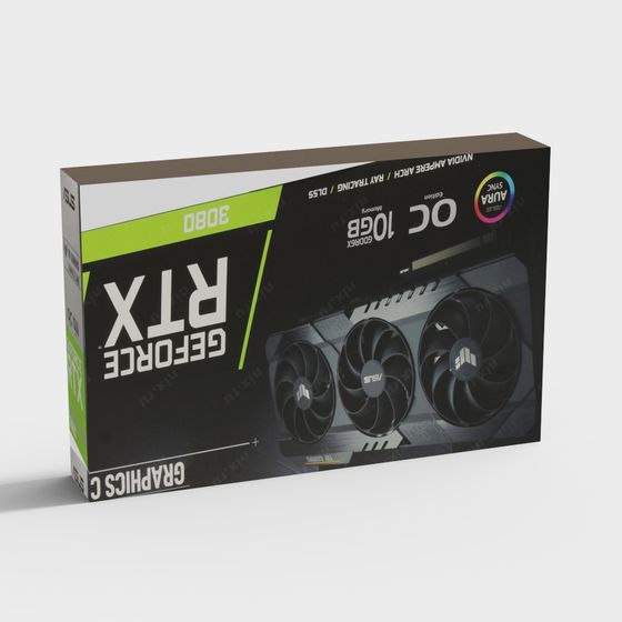 GeForce RTX 3080 Packaging Box 3D model