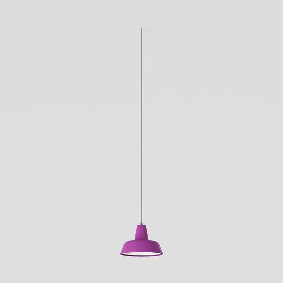 Stylish Neon Hanging Lamp 3D model for Modern Spaces
