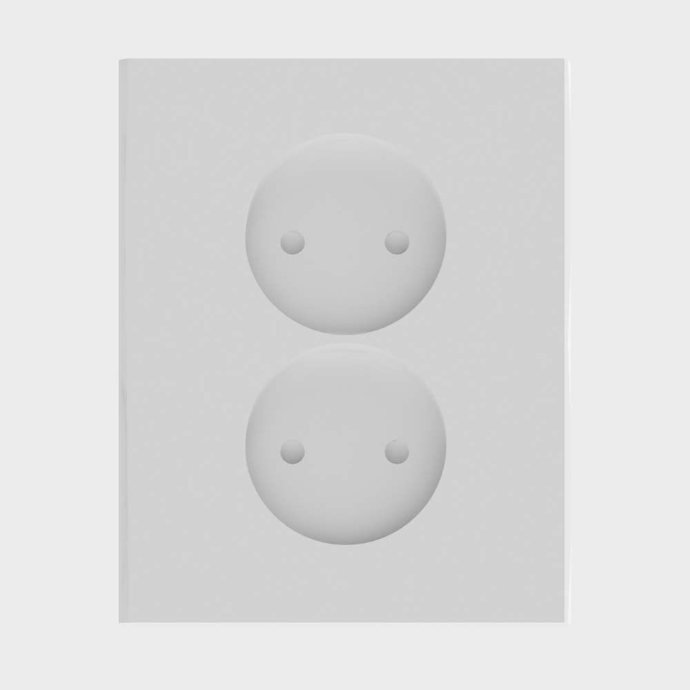 ổ cắm đôi âm tường