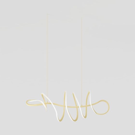 Streamlined Pendant Light 3D model
