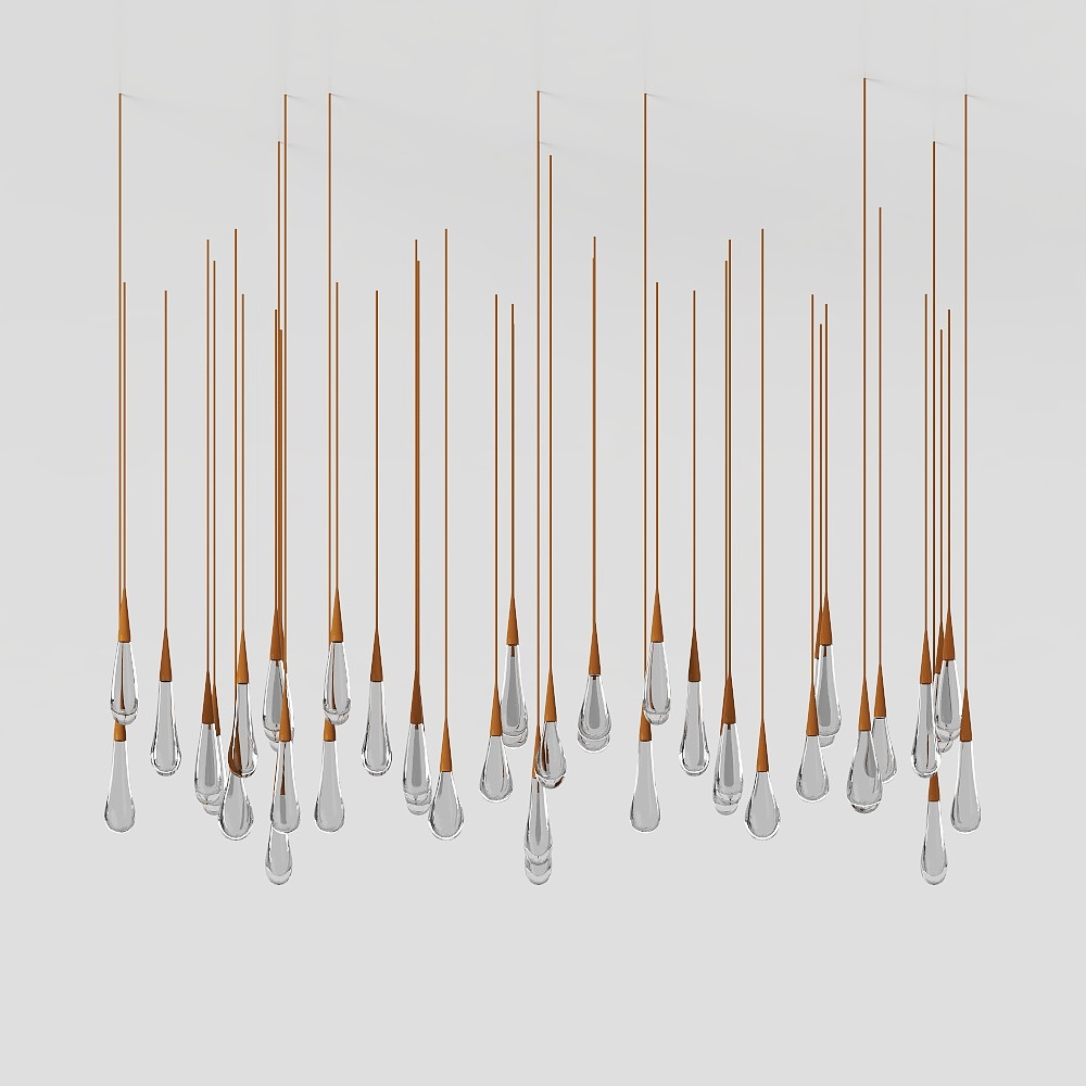 Raindrop Chandelier 3D model