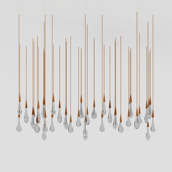 Raindrop Chandelier 3D model