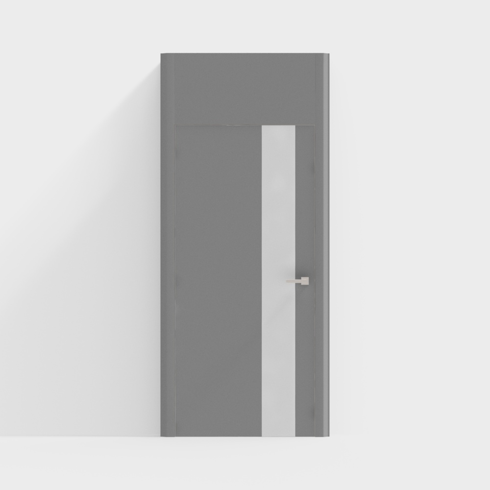 Современная спальня с одной дверью