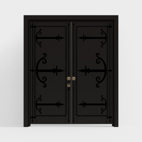 Gothic Door 3D model