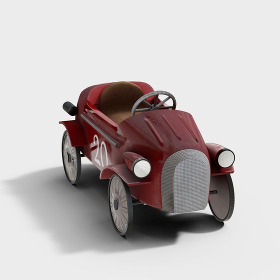 Nostalgic Childhood Racing Car 3D model