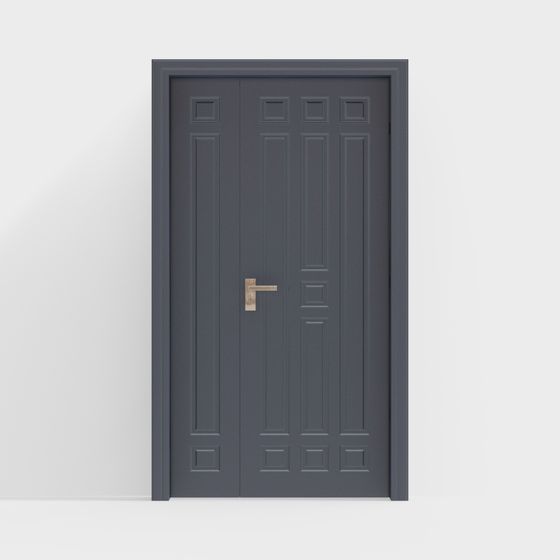 Elegant Minimalist Door 3D Model