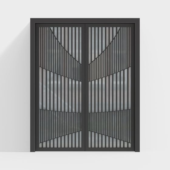 Sleek Sliding Door 3D model
