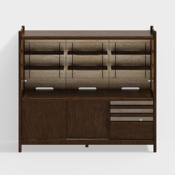 Urban Elegance Bookshelf 3D model