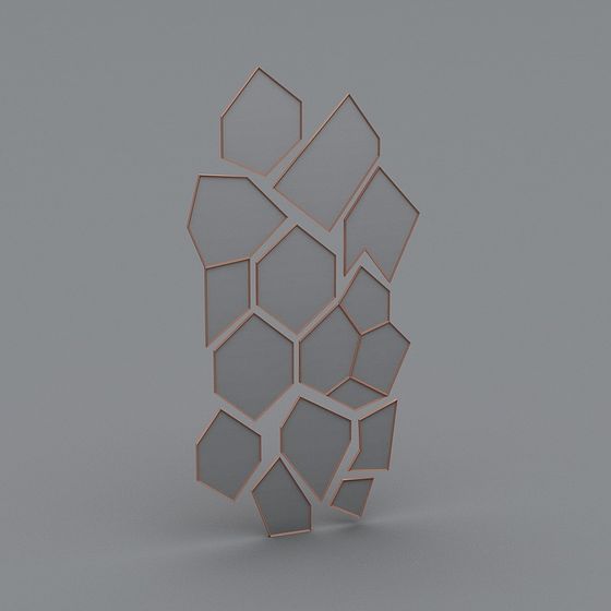 Futuristic Low-Poly 3D Model with Unique Geometry