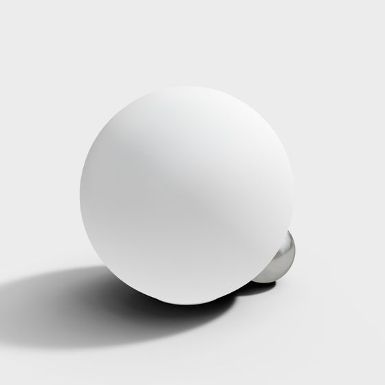 Modern Minimalist Spherical Light Fixture 3D model