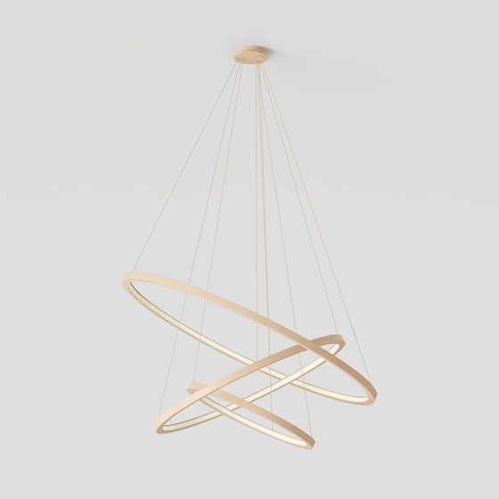 Floating Halo Pendant Light 3D Model for Modern Spaces