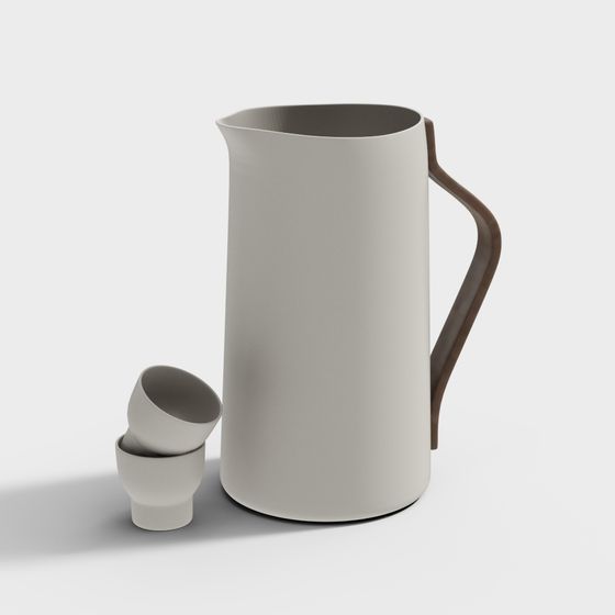 水 kettle とカップのセット