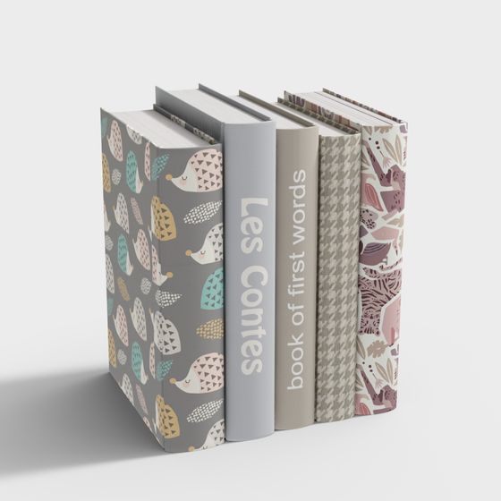 Playful 3D Model Book Set 'Les Contes'