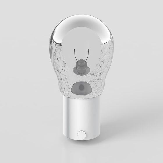 Stylish Minimalist Light Bulb 3D model