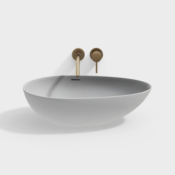 Sleek Modern Bathroom Sink 3D model