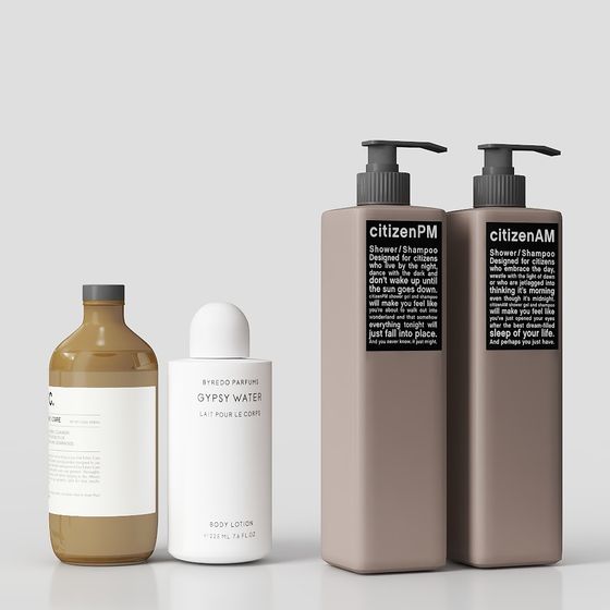 Elegant Minimalist 3D Bottle Product Series Model