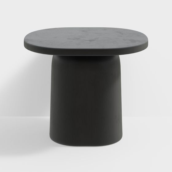 Stylish Cylindrical Side Table 3D model