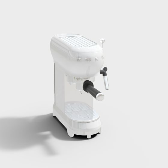 Vintage Coffee Maker 3D model with Polished Design