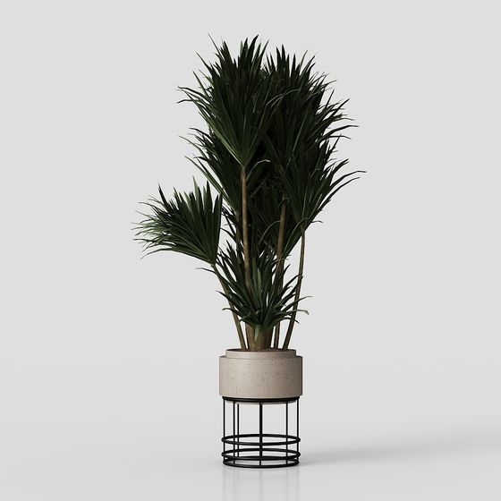 Urban Oasis 3D model - Contemporary Plant Pot